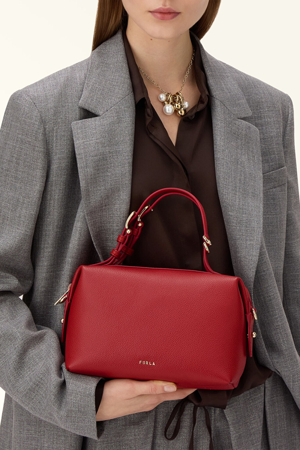 WE00870 FURLA DOUBLE MINI BOSTON BAG