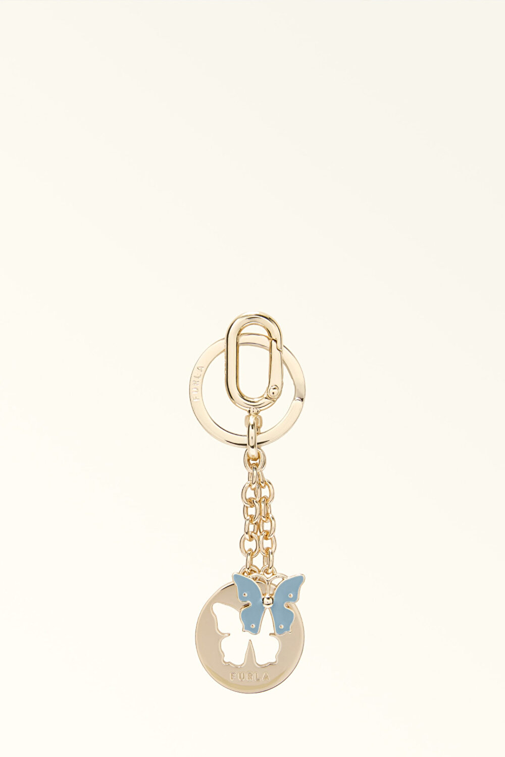 WR00829 FURLA CRYSTAL KEYRING BUTTERFL