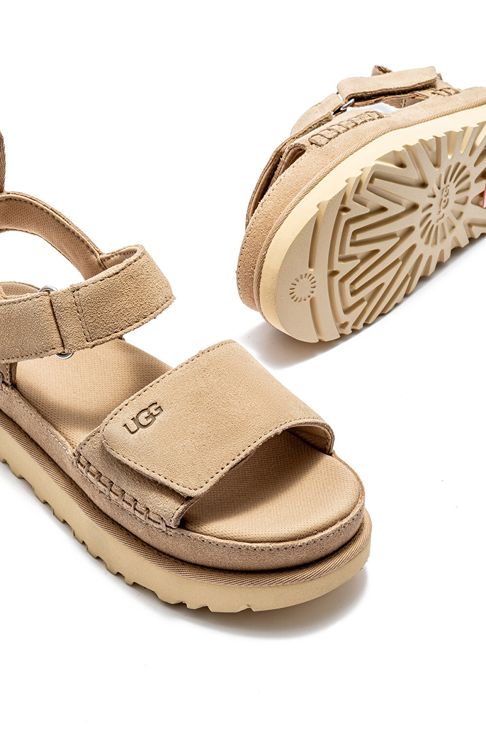 1136783 GOLDENSTAR UGG KADIN PLATFORM SANDALET