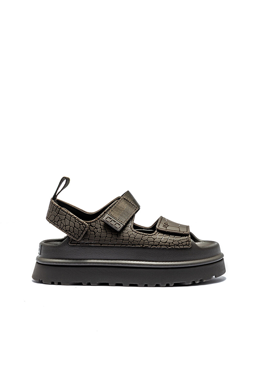 1175311 GOLDENGLOW EMBOSSED UGG KADIN PLATFORM SANDALET