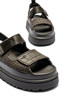 1175311 GOLDENGLOW EMBOSSED UGG KADIN PLATFORM SANDALET