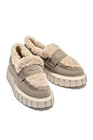 GRENELLE MOK FUR VOILE BLANCHE Kadın Loafer